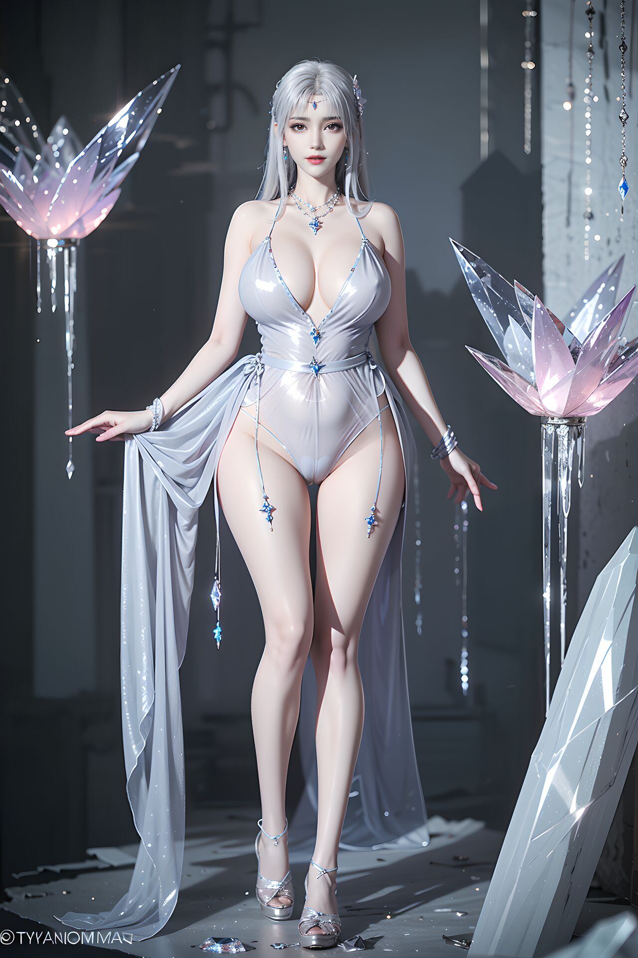 [AI Generated] Fight against the sky, Little Doctor Fairy sexy tulle